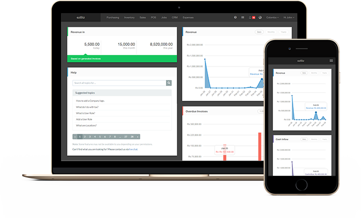 ezBiz Dashboard